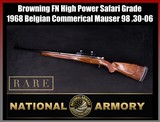 1968 Browning FN High Power Safari Grade .30-06 SPRG Belgian Mauser 98 *STUNNER* - Image 1 of 25