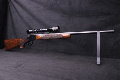 Sharps Borchardt Custom Falling Block .219 Zipper Ackley Improved Leupold 3-9x - Image 5 of 25
