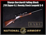 Sharps Borchardt Custom Falling Block .219 Zipper Ackley Improved Leupold 3-9x - Image 1 of 25