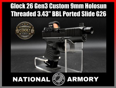 Glock 26 Gen3 Custom 9mm Agency Arms 3.43