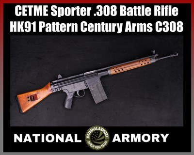 2000 CETME Sporter .308 Battle Rifle HK G3 HK91 Pattern Century Arms C308 - Image 1 of 25