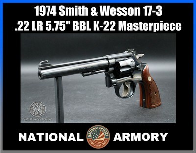 1974 Smith & Wesson 17-3 .22 LR 5.75