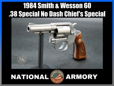 1984 Smith & Wesson 60 Chief's Special .38 Spl 3