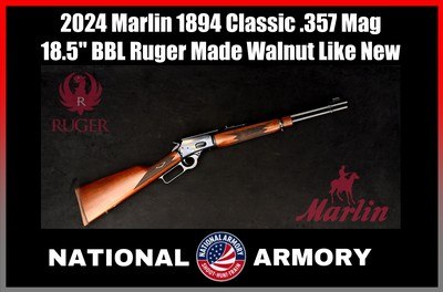 Marlin 1894 Classic .357 Magnum Lever Action Ruger Made 2024 -LIKE NEW- - Image 1 of 25