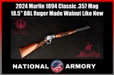 Marlin 1894 Classic .357 Magnum Lever Action Ruger Made 2024 -LIKE NEW- - Image 1 of 25