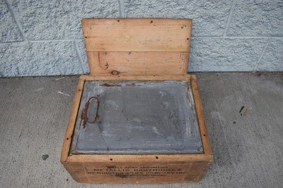 WWI Era Remington UMC .43 Spanish Black Powder 1000 Rd Factory Ammo Crate - Image 3 of 4