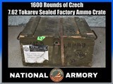Cold War Era Czech 7.62 Tokarev Sealed Wooden Ammo Crate 1600 Rounds - Image 1 of 6