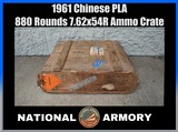 1961 Chinese PLA 7.62x54R Ammo 880 Rounds Original Sealed Military Crate - Image 1 of 8