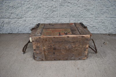 WWII ROF Radway Green 1945 British .303 Blank 1,440 Round Ammunition Crate - Image 2 of 7