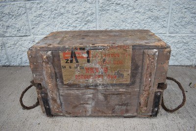 WWII ROF Radway Green 1945 British .303 Blank 1,440 Round Ammunition Crate - Image 5 of 7