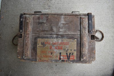 WWII ROF Radway Green 1945 British .303 Blank 1,440 Round Ammunition Crate - Image 7 of 7