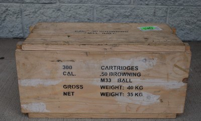 Original Military Surplus 300 Rounds .50 BMG M33 Ball Sealed Ammo Crate - Image 2 of 4