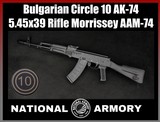 Bulgarian Circle 10 Arsenal AK-74 5.45x39 Rifle Morrissey AAM-74 - Image 1 of 24