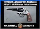 1922 Smith & Wesson 1905 4th Change .38 Spl 5