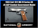 1983 Colt 1911 MK IV Series 80 .45 ACP 5