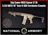 Sig Sauer MCX Spear LT IR 5.56 NATO 16