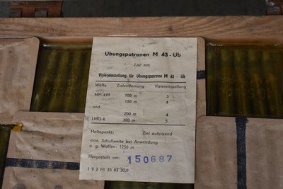 Cold War Era East German NVA 1,400 Rounds 7.62x39 M43 Training Ammo Crate - Image 6 of 6
