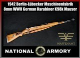 1942 DUV Mauser K98k 8mm WWII German Karabiner Matching WaA214 Wehrmacht - Image 1 of 25