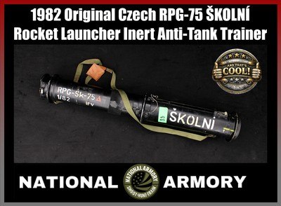 1982 Original Czech RPG-75 ŠKOLNÍ Rocket Launcher Inert Anti-Tank Trainer - Image 1 of 19