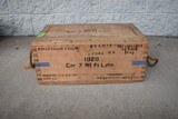 Vintage 1969 Brazilian Army Wooden 7.62 NATO Ammunition Linked Ammo Crate - Image 2 of 5