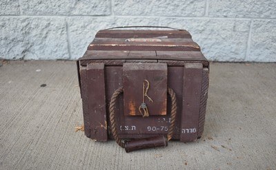 1976 IDF Israeli IMI 7.62 NATO 1,000 Rds Wooden Bullet Blanks Ammo Crate - Image 2 of 5