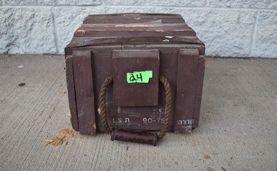 1976 IDF Israeli IMI 7.62 NATO 1,000 Rds Wooden Bullet Blanks Ammo Crate - Image 5 of 5