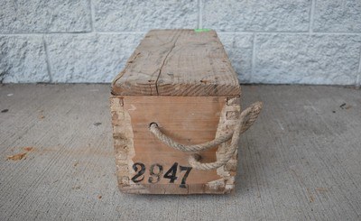 Pre-WWII Greek Military 1932 PCH 1400 Rds 7.92x57 Mauser Surplus Ammo Crate - Image 4 of 6