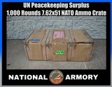 UN Peacekeeping Surplus 1,000 Rounds 7.62x51 NATO Ammunition Crate - Image 1 of 4