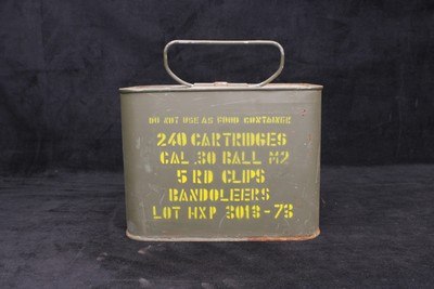 1973 Greek HXP .30-06 M2 Ball 240 Rd Can of M1 Garand Ammo on En-Bloc Clips - Image 5 of 5