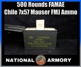 500 Rounds FAMAE Chile 7x57 Mauser FMJ Ammo 1972 Military Surplus In M2A1 Can - Image 1 of 9
