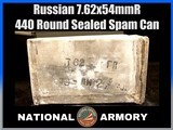 Russian 7.62x54mmR 440 Round Sealed Spam Can Soviet Military Surplus Ammo - Image 1 of 6