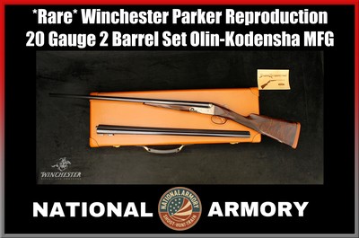 *Rare* Winchester Parker Reproduction 20 GA 2 Barrel Set Olin Kodensha Upland Shotgun - Image 1 of 25