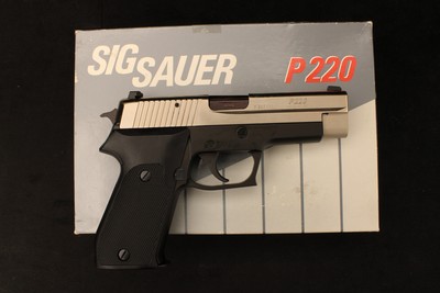 1992 Sig Sauer P220 West German .45 ACP Two-Tone Nickel *Unfired New Old Stock* - Image 5 of 25