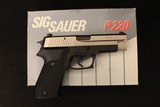 1992 Sig Sauer P220 West German .45 ACP Two-Tone Nickel *Unfired New Old Stock* - Image 5 of 25