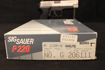 1992 Sig Sauer P220 West German .45 ACP Two-Tone Nickel *Unfired New Old Stock* - Image 8 of 25