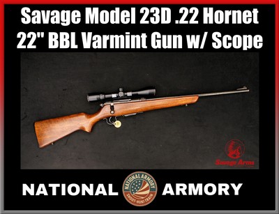 Post WWII Savage 23D .22 Hornet 22
