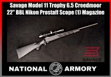 Savage Model 11 Trophy 6.5 Creedmoor 22