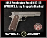 1943 Remington Rand M1911A1 U.S. Army Property Marked WWII .45 ACP 5