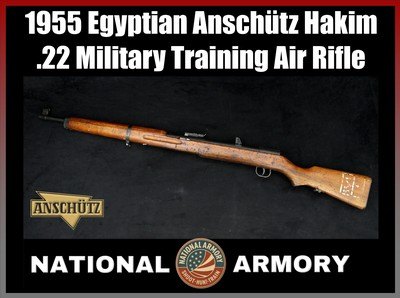 Scarce Egyptian Anschütz Hakim .22 Military Training Air Rifle *ULTRA RARE* - Image 1 of 25