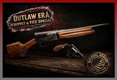 Browning Auto-5 Whippet & S&W Model 36 Fitz Special Outlaw Set! - Image 1 of 23