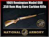 1969 Remington Model 660 Magnum .350 Rem Mag Rare Carbine Rifle - Image 1 of 25