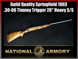 Custom Springfield 1903 .30-06 Guild Quality Sporting Rifle Timney Trigger Curly Tiger Maple Stock - Image 1 of 25