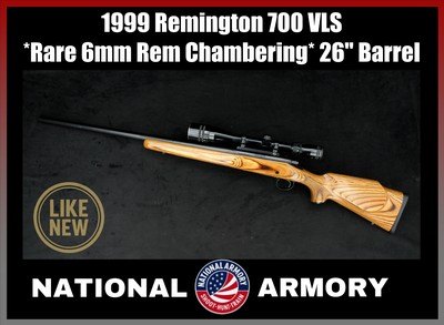 1999 Remington 700 VLS 6mm Rem Rare Chambering 26