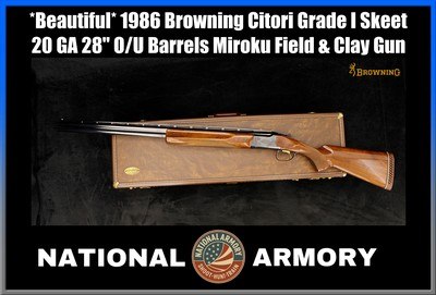 1986 Browning Citori Grade I Skeet 20 Gauge 28