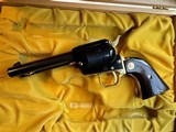 ST. LOUIS BICENTENNIAL COMMEMORATIVE COLT SINGLE ACTION .45 LC / .22 LR CALIBER REVOLVERS. A SCARCE TWO GUN SET. 250 TOTAL WERE MADE - 9 of 15