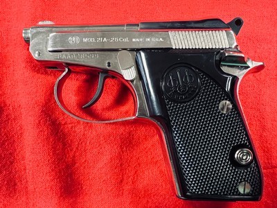 Beretta 21a nickel .25 - Image 2 of 8