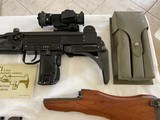 UZI Submachine gun, full size model A made in Israel by IMI.
9mm with .45 ACP conversion. In Florida. - 9 of 15