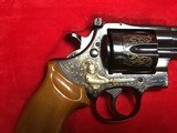1976 High Standard Revolver .44 mag GOLD factory engraved 1 out of 50 made - 3 of 5