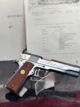 UNBELIVIABLE!!! 1961 Factory Inscribed Colt National Match .45acp sent to JFK's Asst. Director to the BUDGET OFFICE in 1961!! W/ Colt Factory Lett - 10 of 20