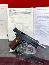 UNBELIVIABLE!!! 1961 Factory Inscribed Colt National Match .45acp sent to JFK's Asst. Director to the BUDGET OFFICE in 1961!! W/ Colt Factory Lett - 20 of 20